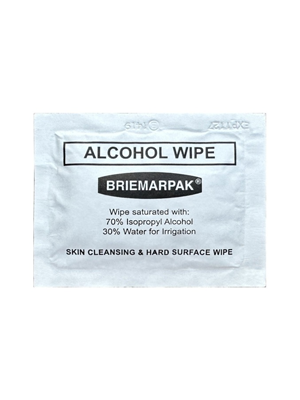 Alcohol Wipes Non-Woven 70% Isopropyl, Hard Surface and Skin Cleansing