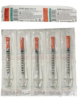 SYRINGE 1ML 30GX8MM ULTRA FINE NEE - Ctn/500