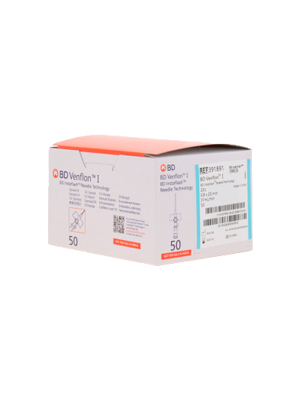 BD Venflon™ 1 Intravenous Cannula Global 22G x 0.98, 25mm- Box/50