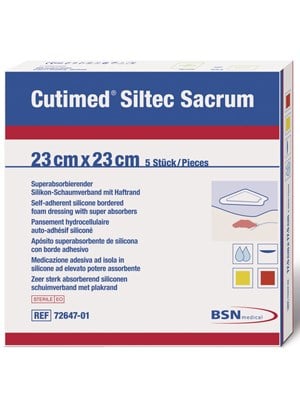 CUTIMED SILTEC SACRUM STE 23X23CM Box/5