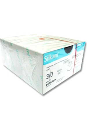 SILK 3/0 DS19 45cm 12's