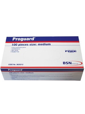 Proguard Vinyl Examination Gloves (L) - Box/100