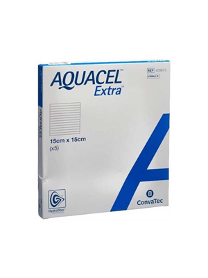 Hydrofiber Wound Dressing Aquacel Extra Absorbent 15cm x 15cm