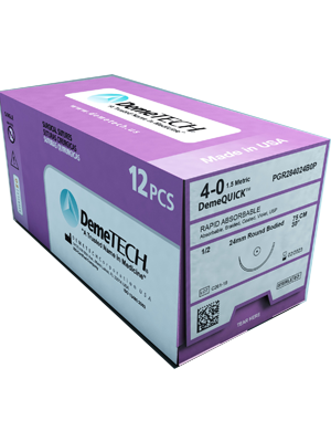 DemeQUICK 5/0 16mm 3/8 RC 75cm - Box/12