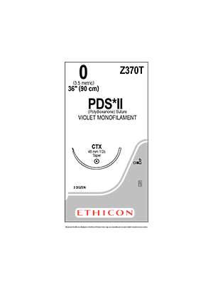 PDS® II Sutures Aborbable Violet 0 90cm - Box/24