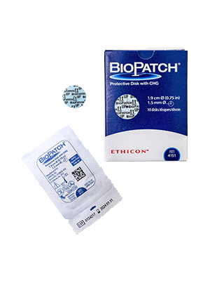 Biopatch® Antimicrobial Disk Dressing 1.9cm x 1.5mm – Box/10