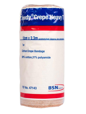 Handy Crepe Heavy Hospital Bandage, Tan 10cm x 2.3 – Pkt/12