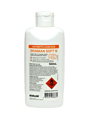 Skinman™ Soft N Antiseptic Rub 76% Isopropyl Alcohol 500mL