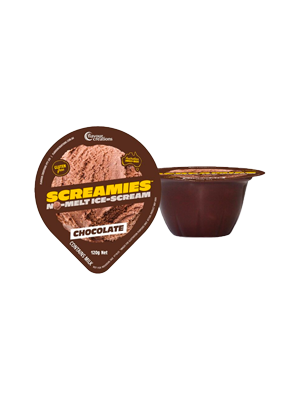 Chocolate SCREAMIES No Melt Ice Cream 120g - Ctn/12