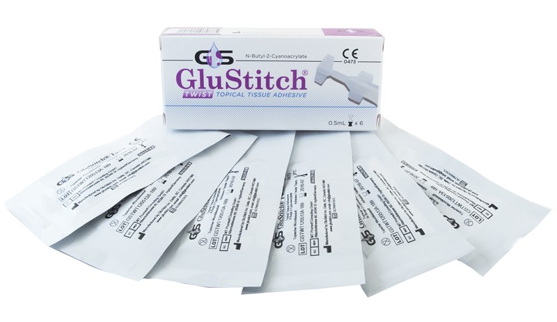 “Backorders not accepted on product” GluStitch Twist Clear - Box/6