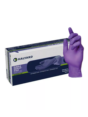 Purple Nitrile Xtra Length Exam Glove XL- Box/50