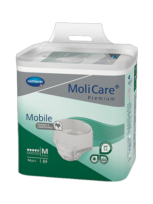 MoliCare Premium Mobile, Medium 80-120cm 5 Drops Unisex - Ctn/3