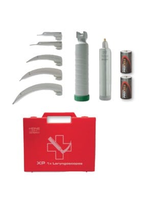 Heine XP Laryngoscope Emergency Set with XP Disposable Blades 