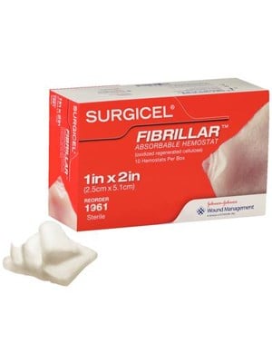 SURGICEL Fibrillar Dressing 2.5x5cm - Box/10