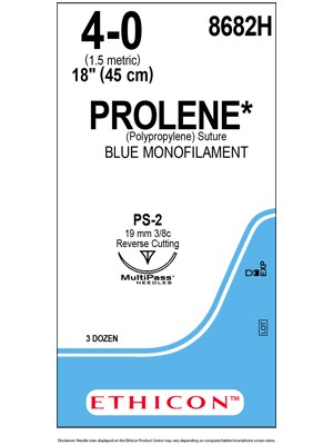 PROLENE* Polypropylene Blue 45cm 4-0 PS-2 19mm - Box/36