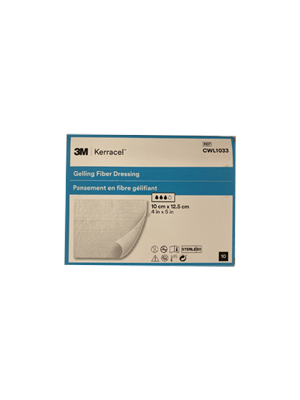 3M™ Kerracel™ Gelling Fiber Dressing 10cm x 12.5cm – Box/10 