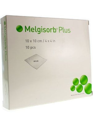 Melgisorb® Plus Absorbent Alginate Dressing, 10x10cm – Box/10