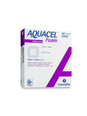 Convatec Aquacel® Adhesive Foam Dressing, 10x10cm – Box/10