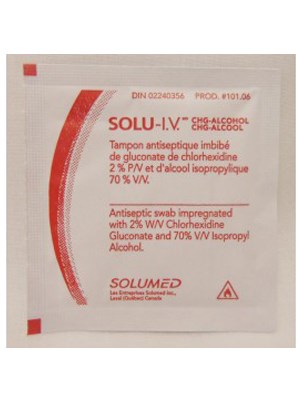 SOLU-I.V.SWAB MED 3.17cmx6.03cm - Box/200