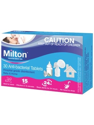 Milton Anti-bacterial Sterilising Tablets - Box/30