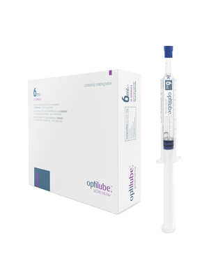 OptiLube® Active Lidocaine 2% CHG Free Syringe 6ml – Box/10