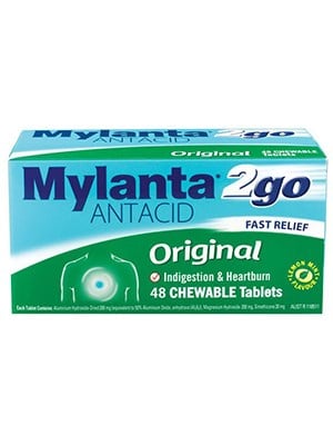 MYLANTA 2GO ORIG CHEW TABS 48s