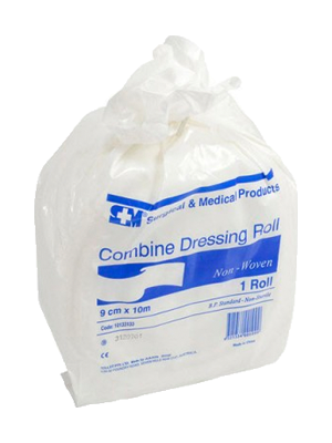 S+M Combine Dressing Roll 9cm x 10m - Roll