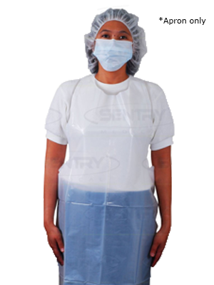 OWEAR® Disposable Protective Aprons, White 81x160cm - Box/100