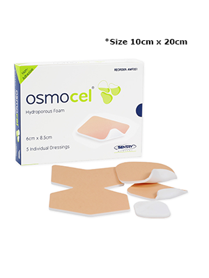 Osmocel® Hydroporous Foam Non Adhesive Dressing 10cmx20cm – Box/5 