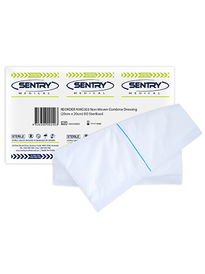 Sterile Non-Woven Combine Dressing 20cm x 20cm - Singles