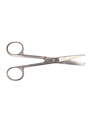 Medical Sharp Blunt Stainless Steel Scissors, First Aid, 12.5cm 