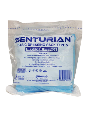 SENTURIAN® Type 5 Basic Wound Dressing Pack (Tear Pack)