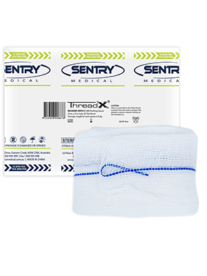 ThreadX® XRD Packing Cotton Gauze, Sterile X-Ray Detectable 5cmx2m 