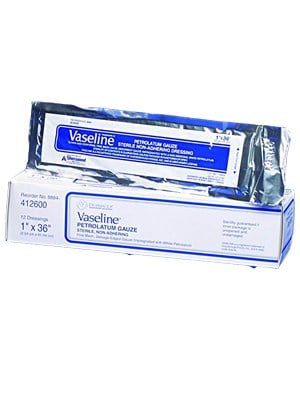 Vaseline® Petrolatum Gauze 1"x36" 12's