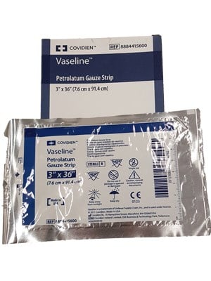 Vaseline® Petrolatum Gauze 3"x36" 12's