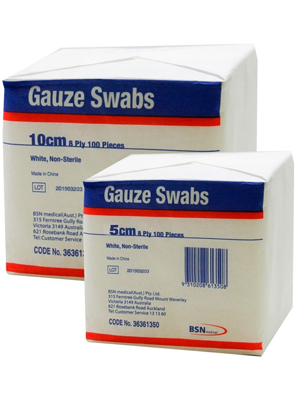 BSN Non Sterile Gauze Squares 10cm - Box/100