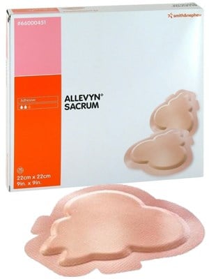 Allevyn Adhesive Sacrum Foam Dressing, 22.5 x 22.1 cm – Box/10