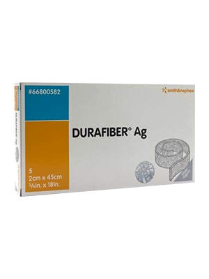 DURAFIBER Ag Silver Antimicrobial Dressing 2x45cm - Box/5