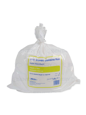 SENTRY Combine Dressing Non Woven Highly Absorbent, 10cmx10m - Roll