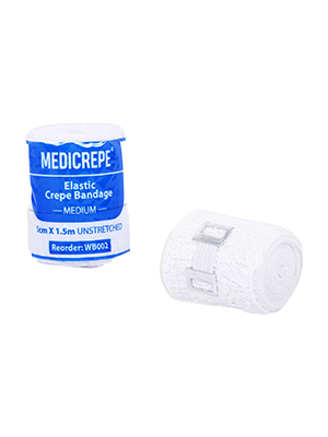 Medicrepe® Elastic Crepe Bandage Medium Range, White - Pkt/12