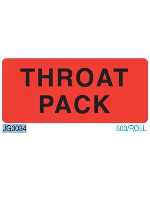 Triarc Label Roll - Throat Rack