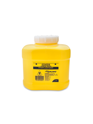 One Piece Sharps Container With Screw Lid 6L