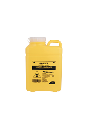 One Piece Sharps Container With Screw Lid 8L