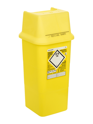 Sharpsafe® Sharps Container with Yellow Lid 7 Litre