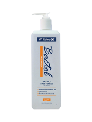 Bactol Moisturiser with Vitamin E 500ml Pump - Ctn/6