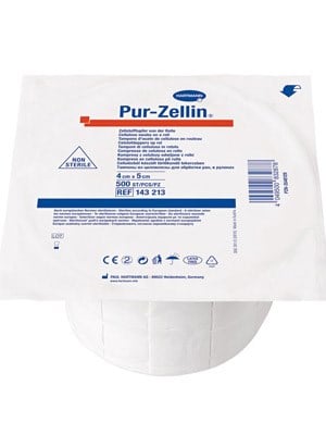 Hartmann Pur-Zellin® Cellulose Swab, 500 x 4cm x 5cm – Each