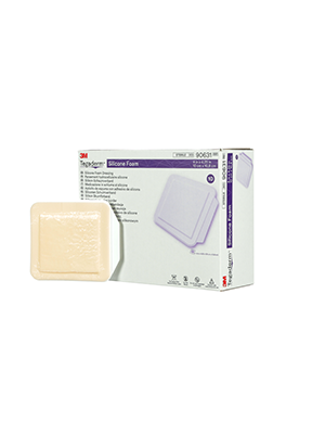 3M™ Tegaderm™ Silicone Foam Dressing, 10x10cm - Box/10