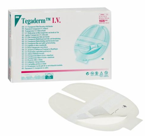 3M™ Tegaderm™ IV Transparent Film Dressing, 8.5cmx10.5cm – Box/50