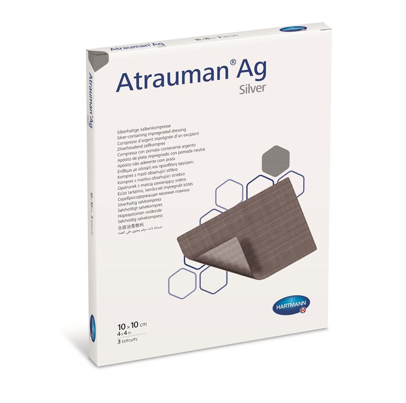 Atrauman® Ag Silver Wound Contact Layer Sterile, 10x10cm - Box/10