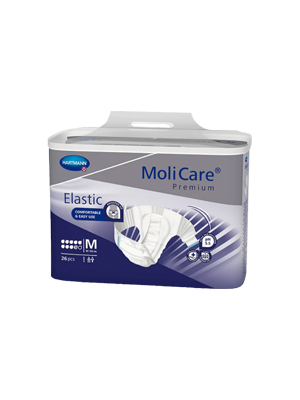 Molicare® Premium Elastic 9 Crops Incontinence Pads, Medium – Ctn/3